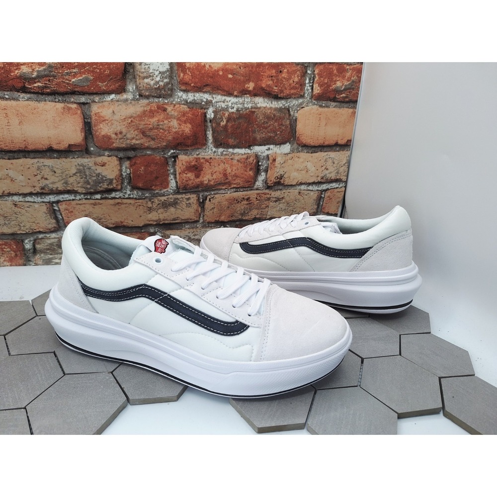 Old Skool Vans Overt Cc White Black  Chunky Men Sz 12 Over Platform  Lift